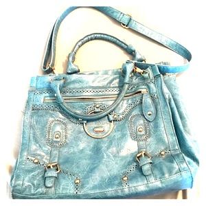 Charming Charlie Blue over the shoulder bag